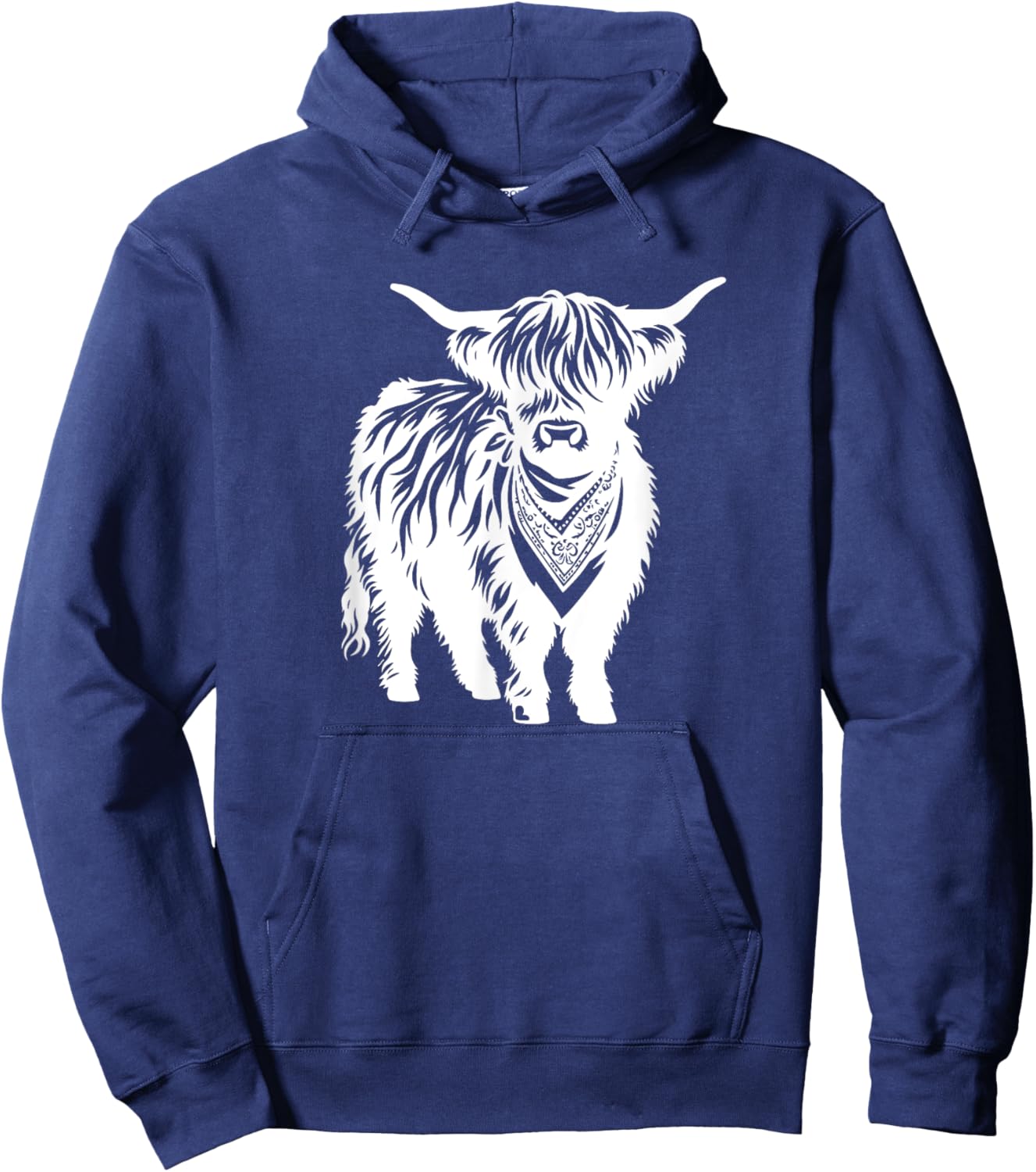 Cute Highland Cow Lover Farmer Men Women Boys Girls Cows Hoodie - Hoodie | Navy