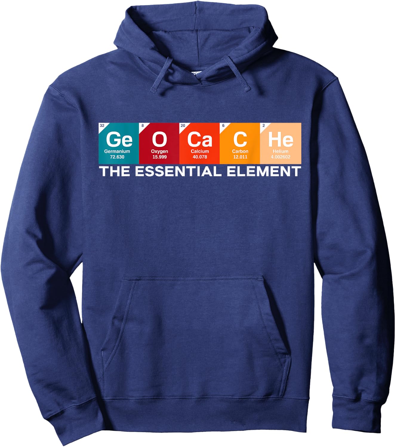 Geocacher Scavenger Hunting Geocache The Essential Element Hoodie - Hoodie | Navy