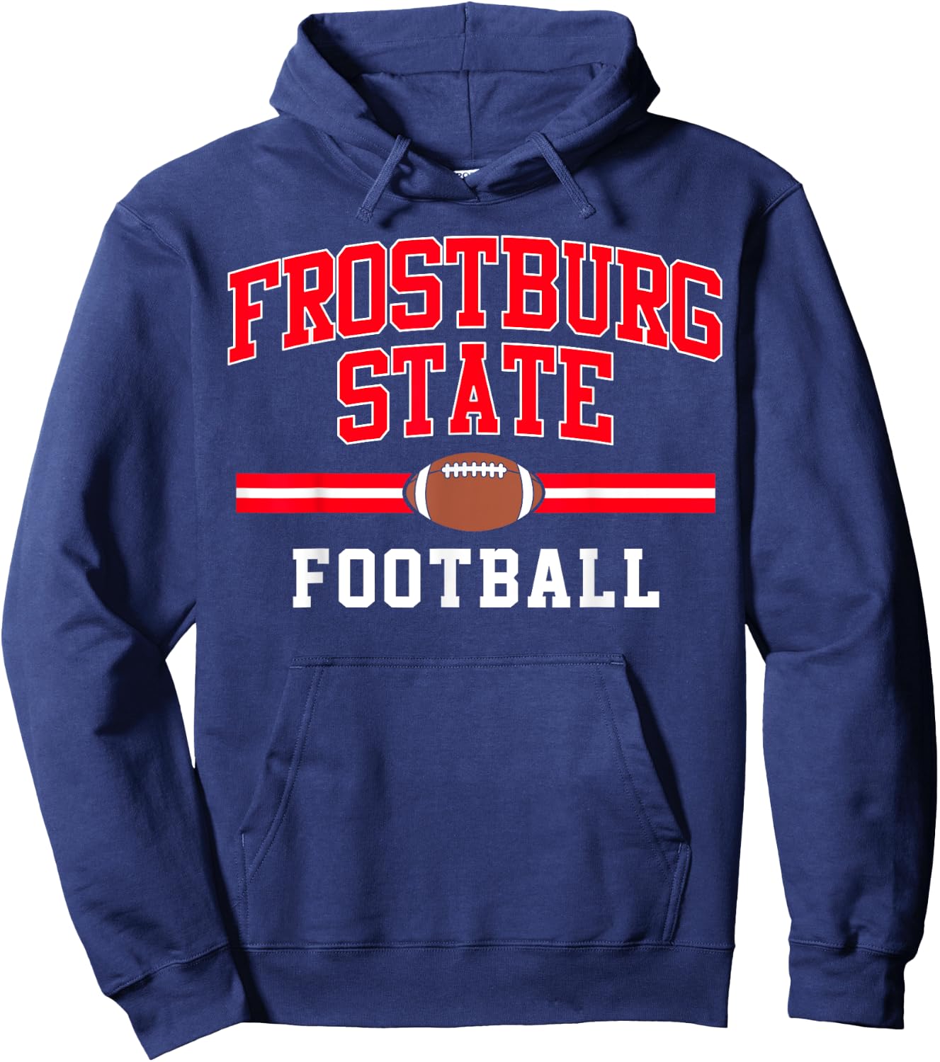 Frostburg State University Football Arch Vintage Design Hoodie - Hoodie | Navy