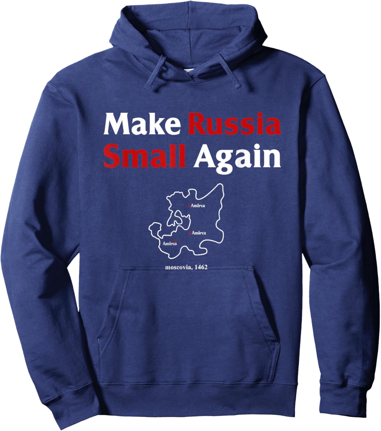 Funny Make Russia Small Again Shirt Make Russia Small Again Hoodie - Hoodie | Navy