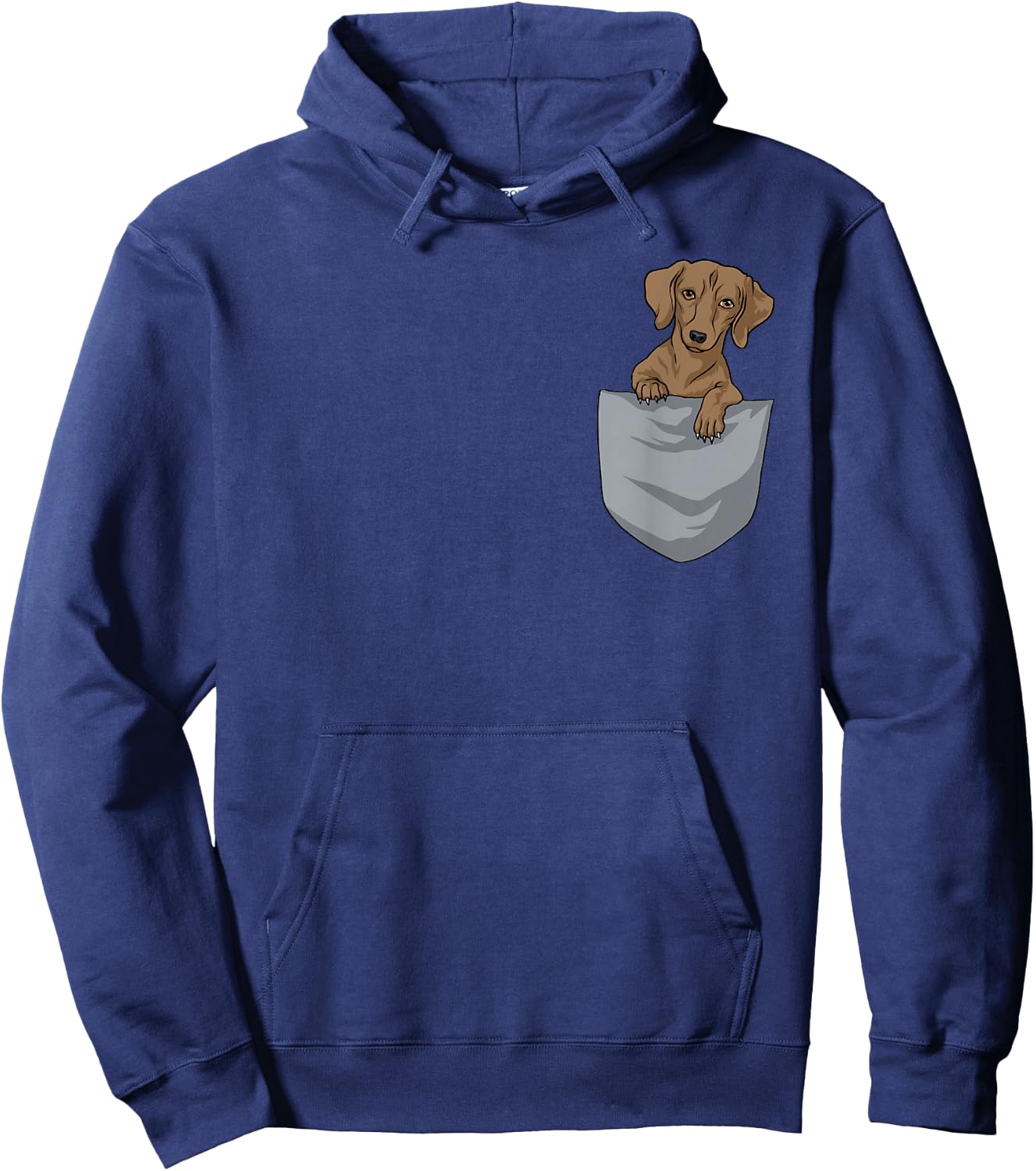 Dachshund Pocket Funny Dachshund Hoodie - Hoodie | Navy