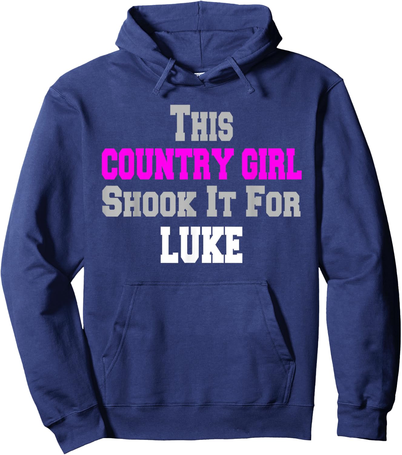 Country Girl Shook It For Luke Fun Music Hoodie - Hoodie | Navy