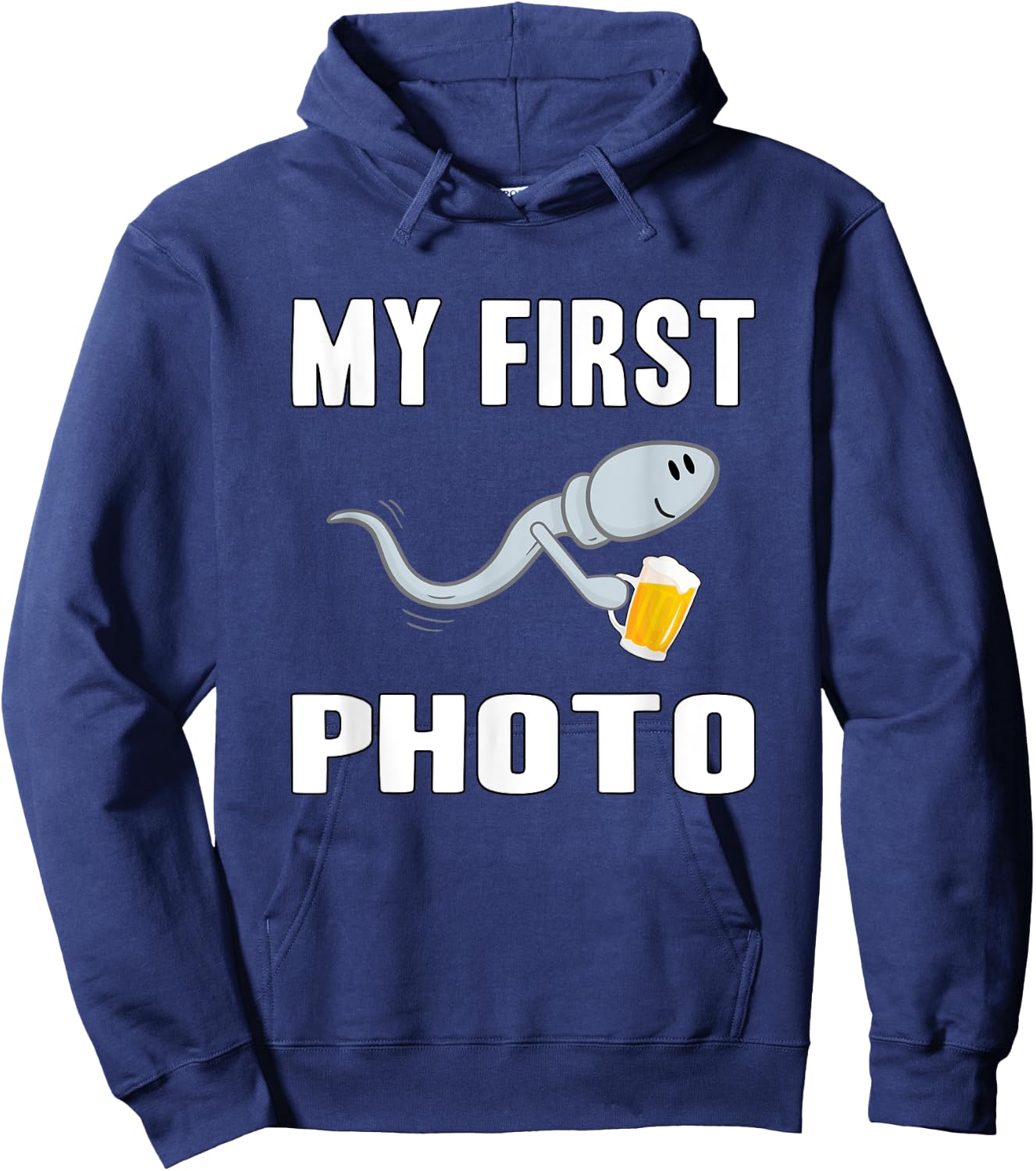 Beer Sperm Photo Hoodie - Hoodie | Navy