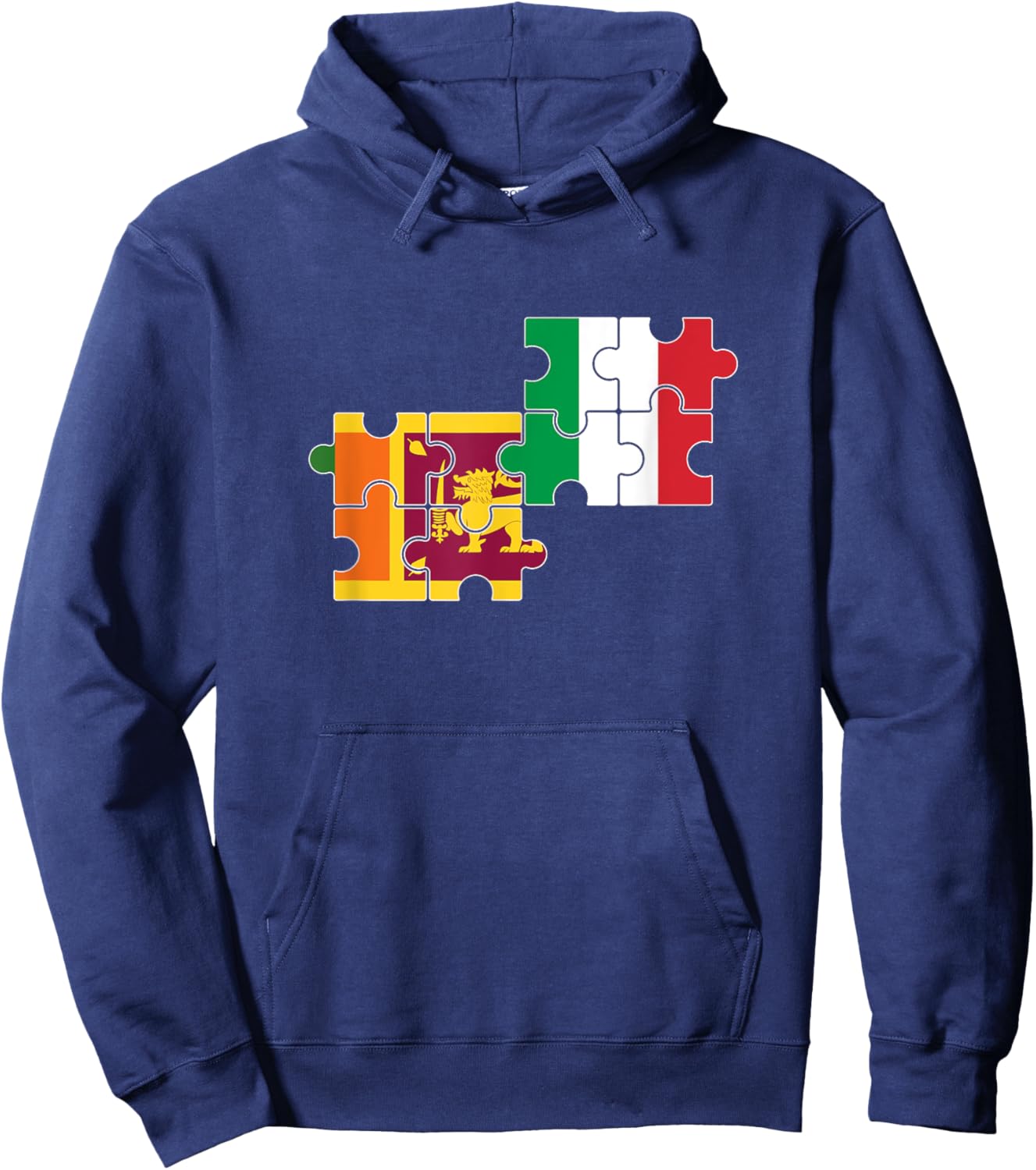 Sri Lanka Italy Flag Italian Sri Lankan Hoodie - Hoodie | Navy