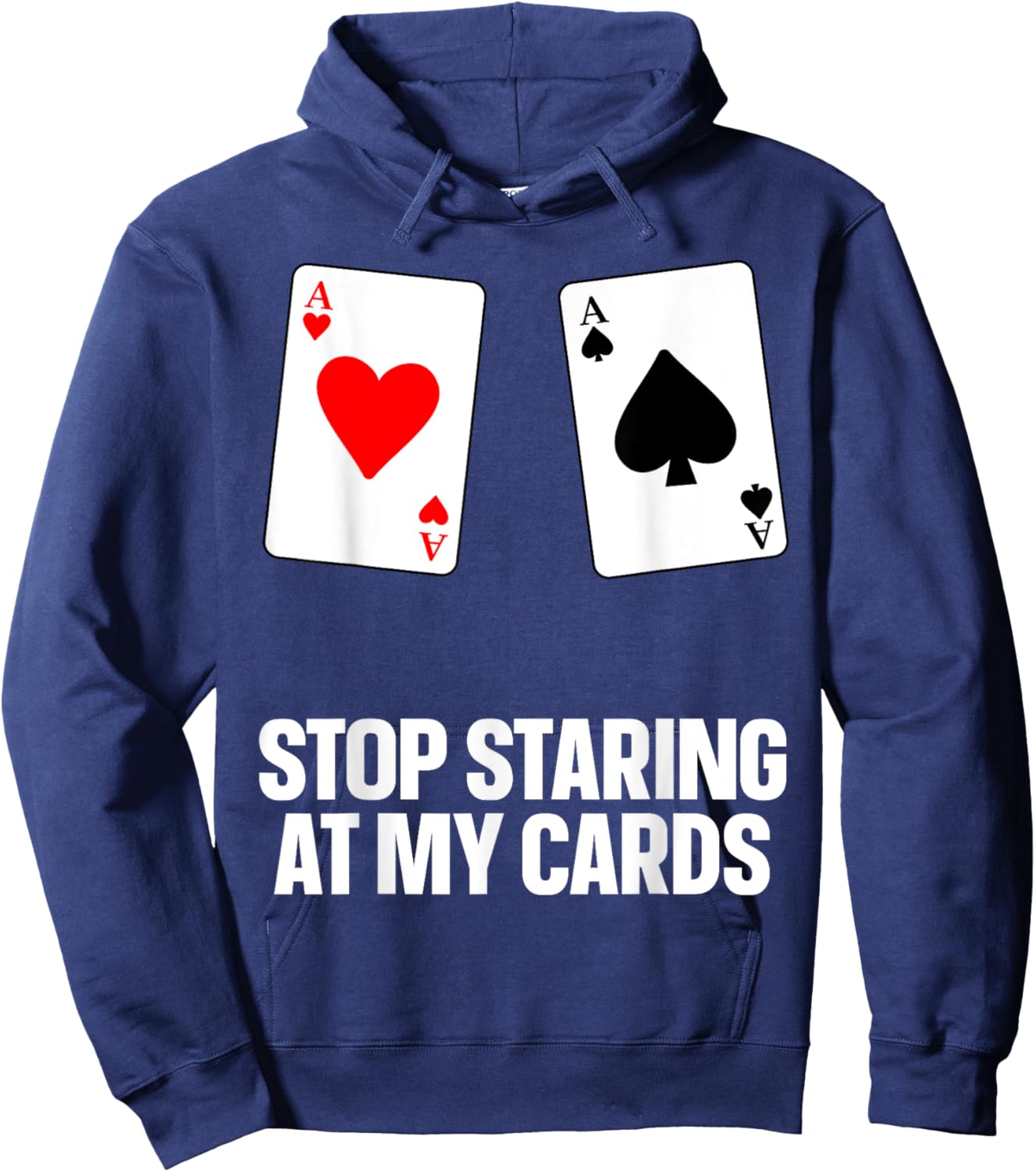 Funny Poker Design Women Poker Lover Poker Player Hoodie - Hoodie | Navy