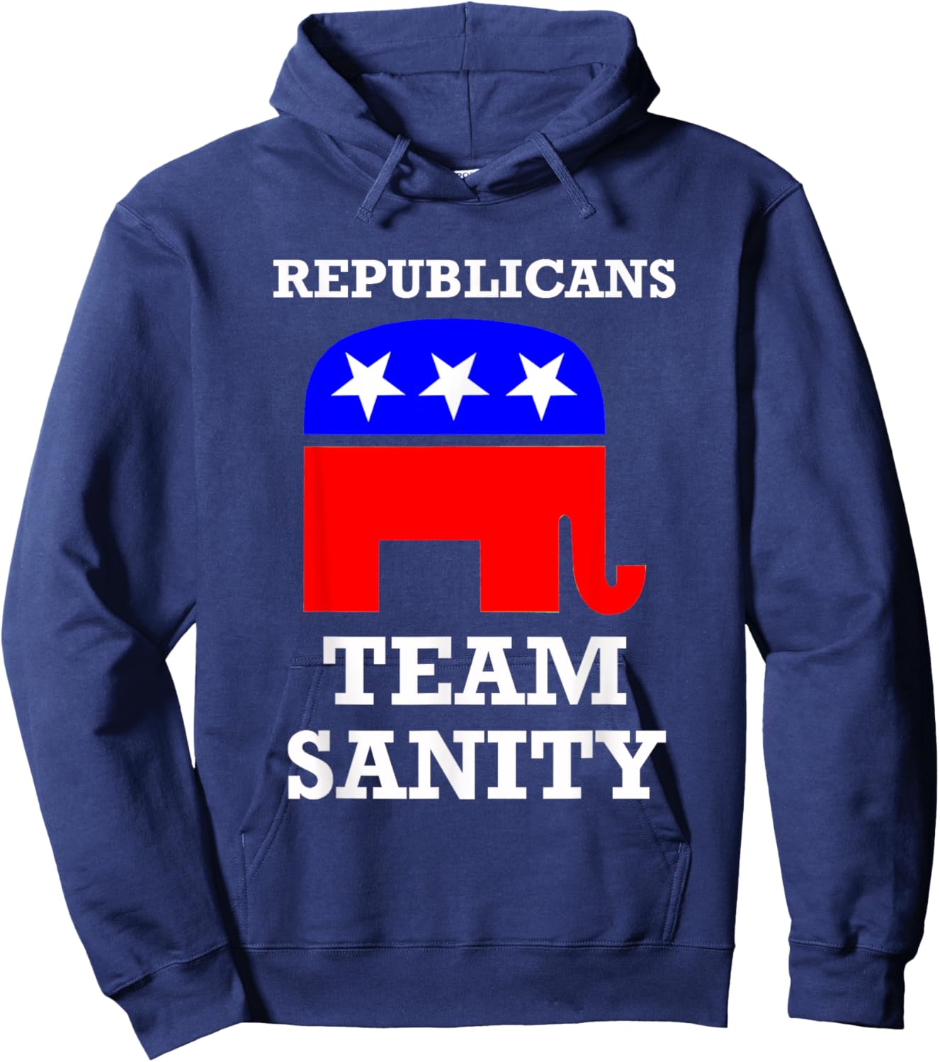 Republican Team Sanity Conservative America USA Hoodie - Hoodie | Navy
