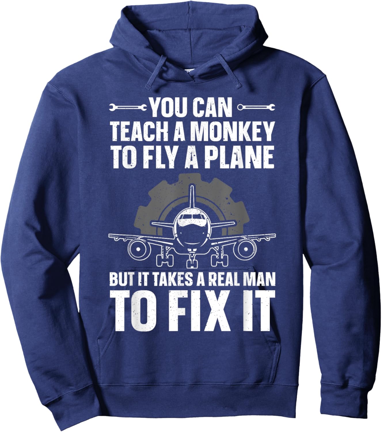 Funny Aircraft Mechanic Art Boys Aircraft Technician Hoodie - Hoodie | Navy