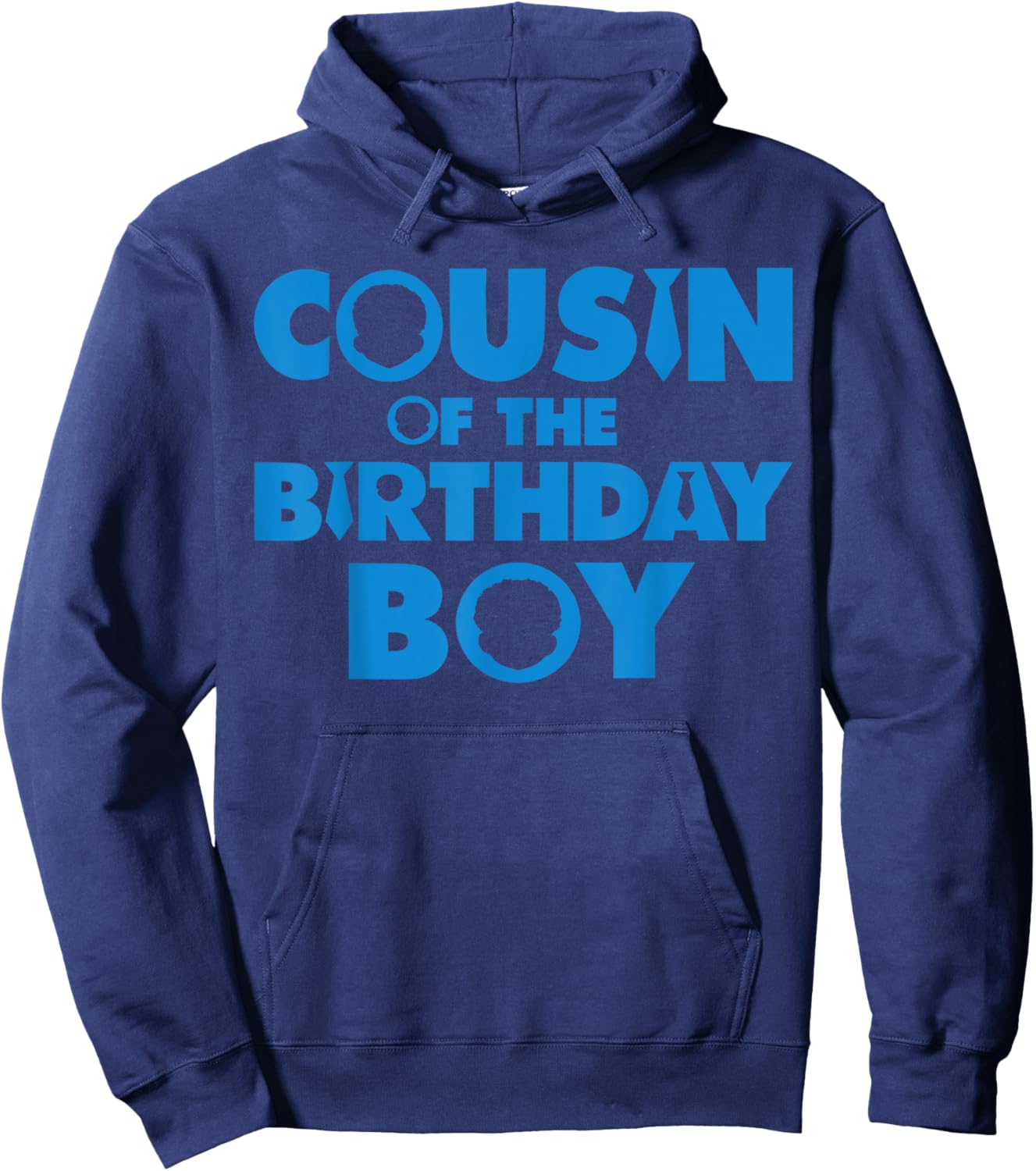 Cousin Of The Birthday Boy Afro Boss Baby Family Bday Party Hoodie - Hoodie | Navy
