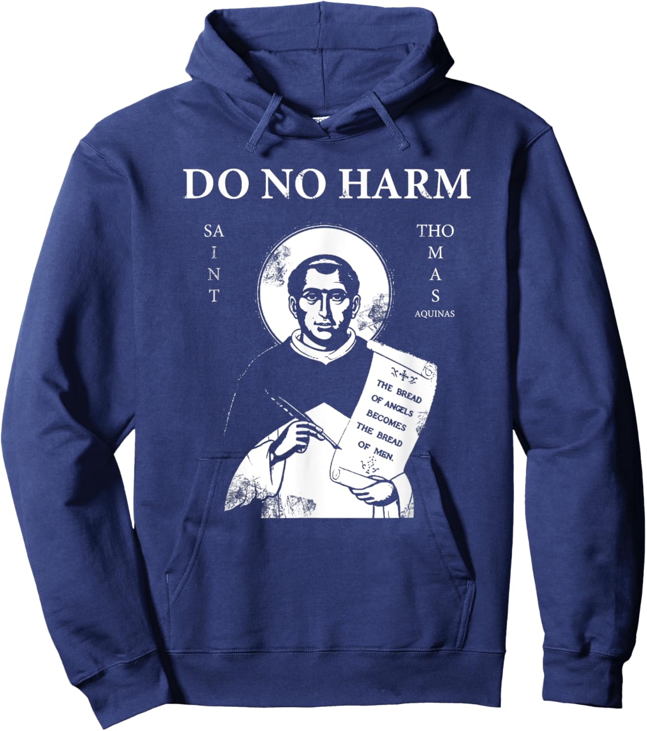 Libertas St. Thomas Aquinas ""Do No Harm"" , Small, Black Hoodie - Hoodie | Navy