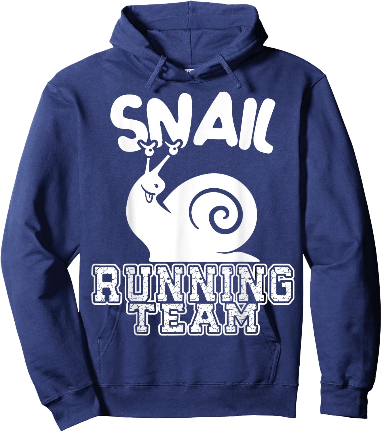 Snail Running Team Funny Sarcastic Runners Workout Lazy Hoodie - Hoodie | Navy
