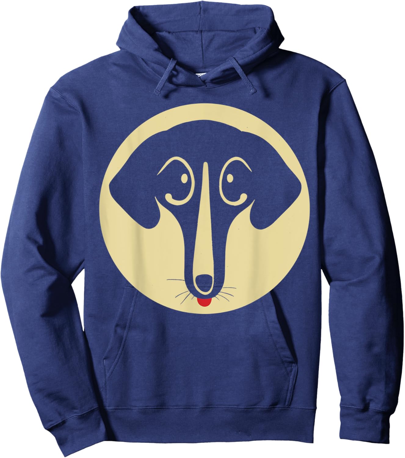 Retro Dachshund Mom Drawing for Dachshund Lovers Hoodie - Hoodie | Navy