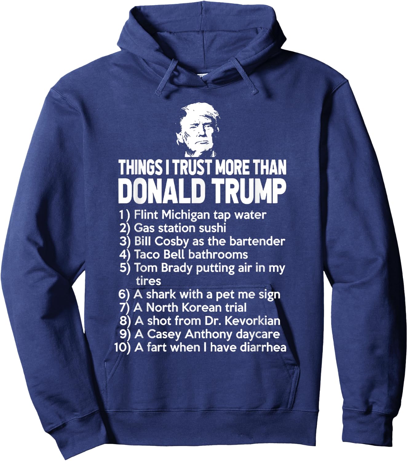 Funny Political Humor Gift - Black Trump 2020 - Men's Small - Modern Classic - - Straight Hem - Letter Print Hoodie - Hoodie | Navy