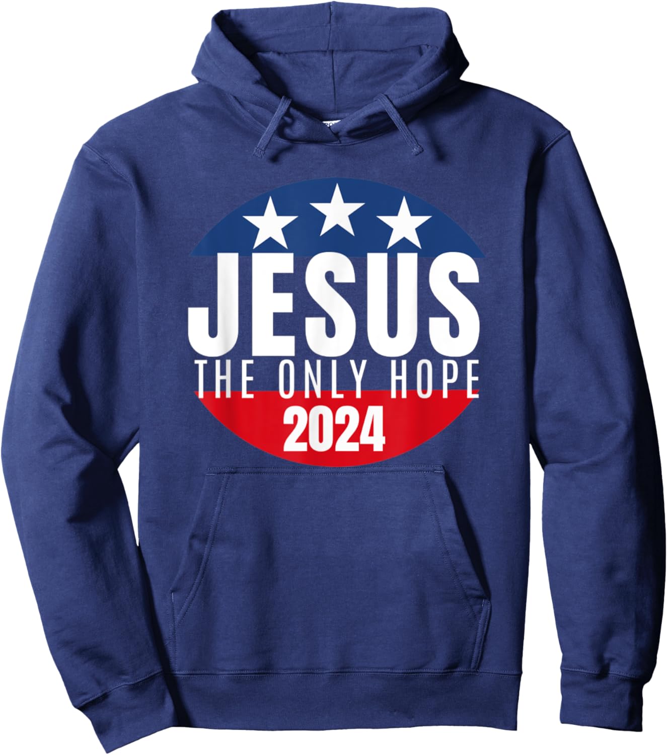 Jesus Christ 2024 Only Jesus Can Save This Nation Hoodie - Hoodie | Navy