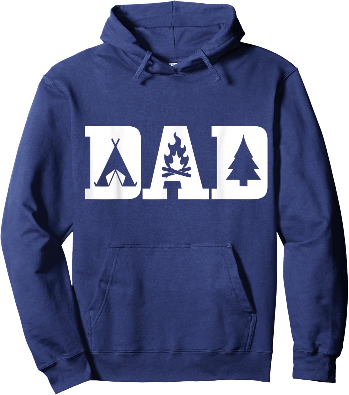 Camping Dad Father's Day Outdoor Bushcraft Camper Hoodie - Hoodie | Navy