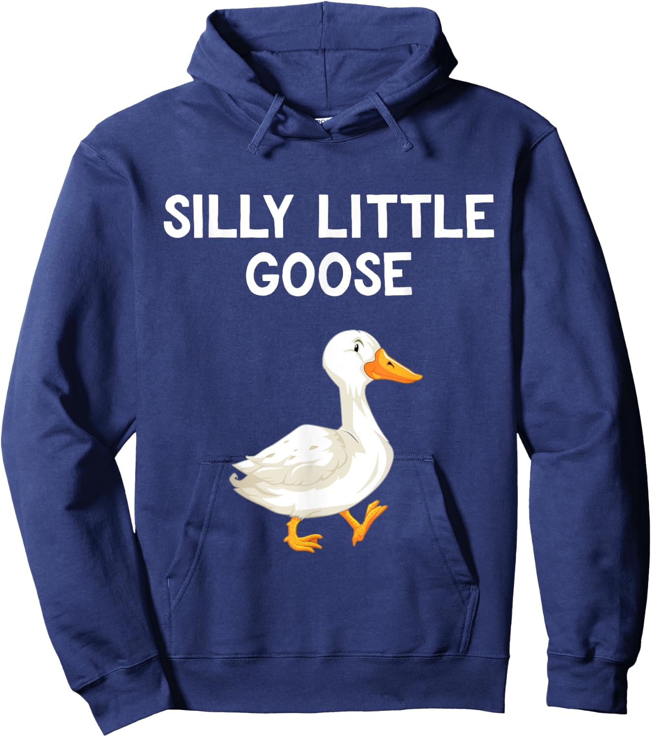 Funny Goose Humour For Kids Goose Lovers Silly Little Goose Hoodie - Hoodie | Navy