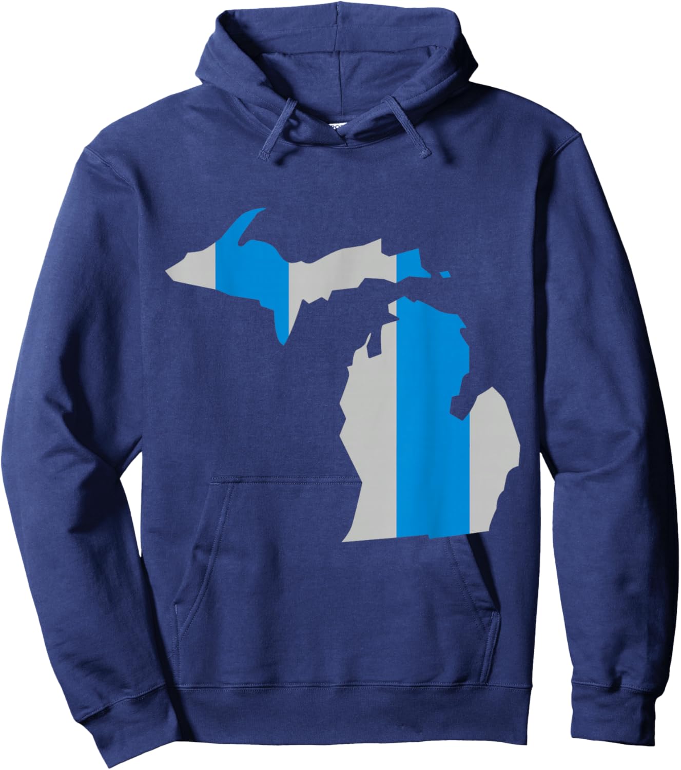 Honolulu Blue and Sliver Stripe Hoodie - Hoodie | Navy