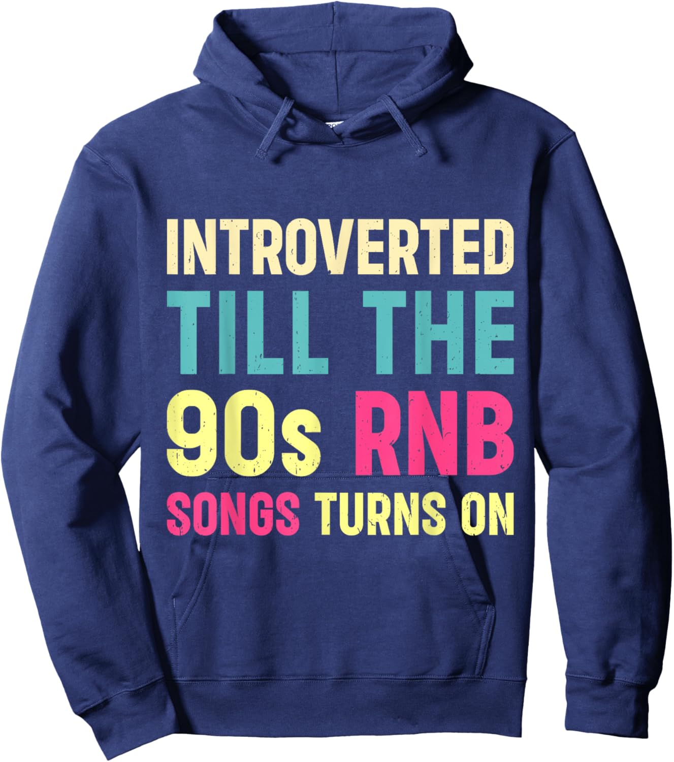 R&B Artist girls Vintage 90 s r and b graphic Hoodie - Hoodie | Navy