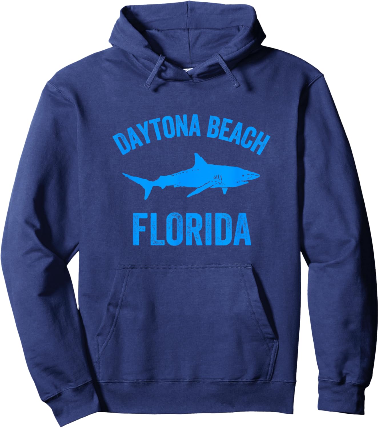 Daytona Beach Florida Shark | Daytona Beach Florida Vacation Hoodie - Hoodie | Navy