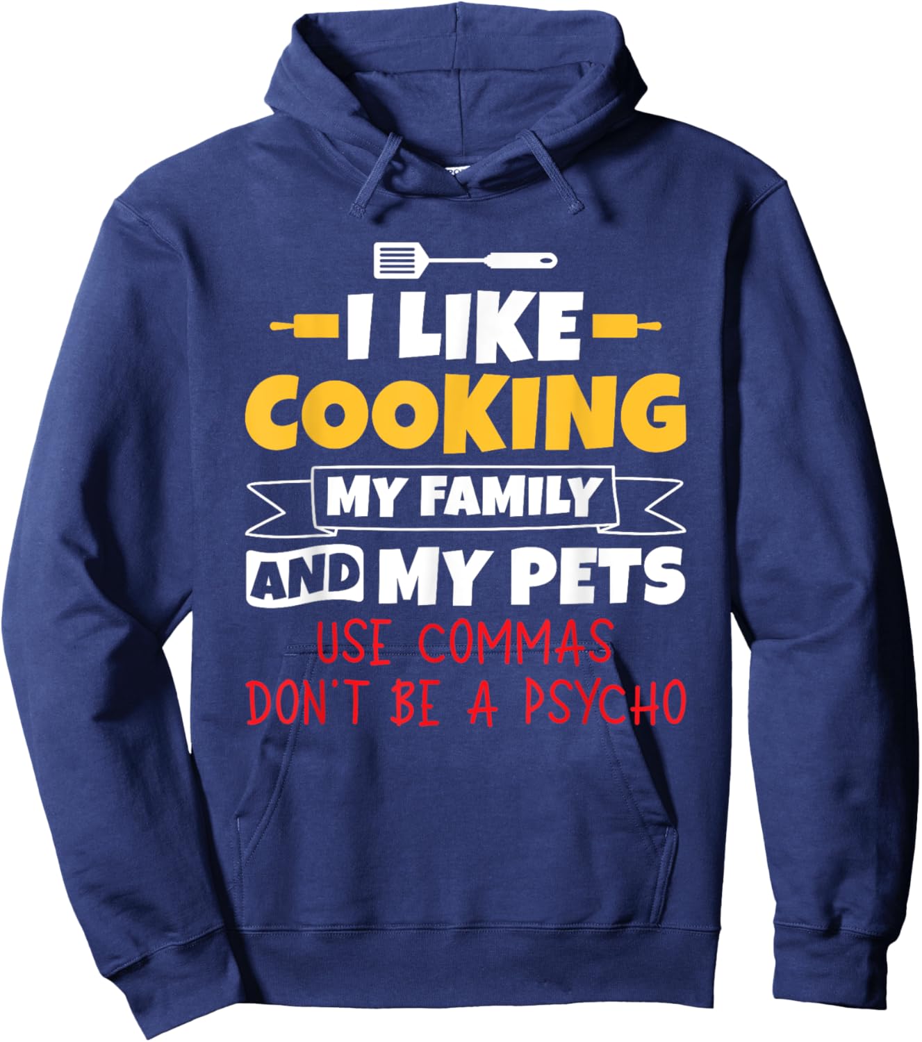Funny I Like Cooking Grammar Teacher English Teacher Hoodie - Hoodie | Navy