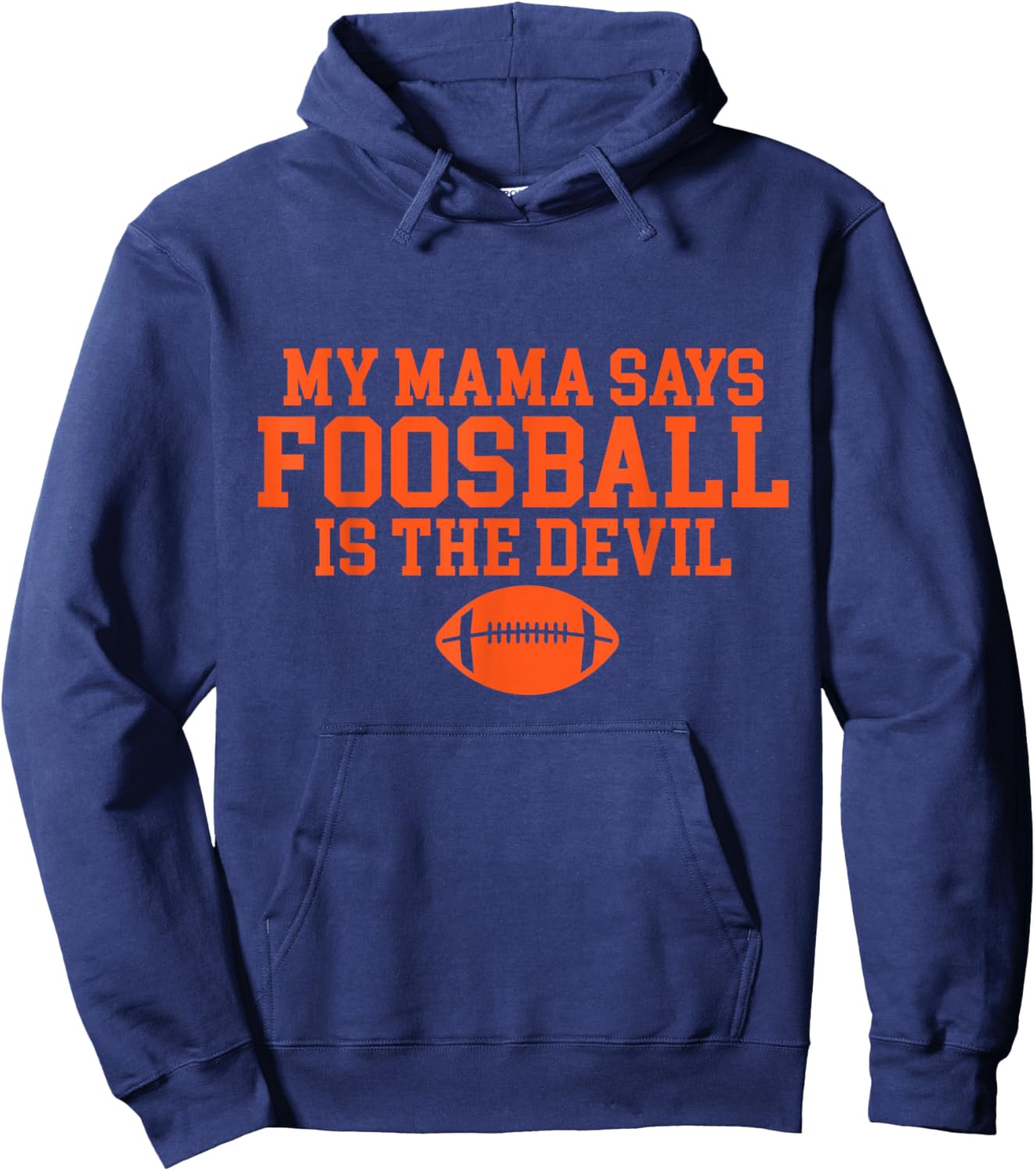 Funny Foosball Design, Seriously Addicted To Football Hoodie - Hoodie | Navy