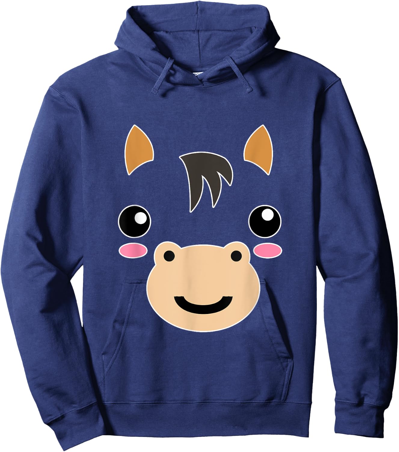Fun Gift Animal Children Horse Hoodie - Hoodie | Navy