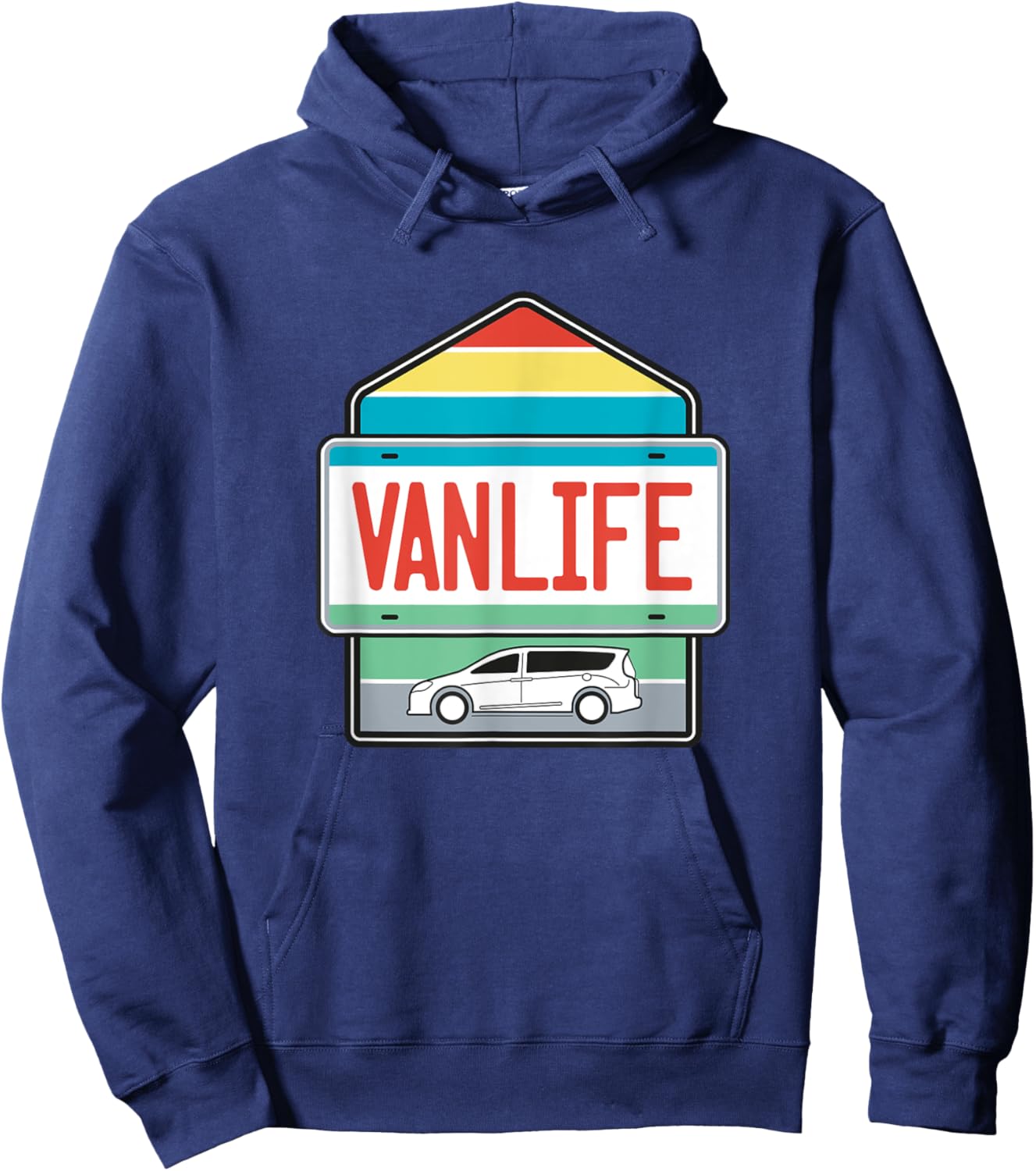 Chrysler Pacifica Van Life Plate Hoodie - Hoodie | Navy