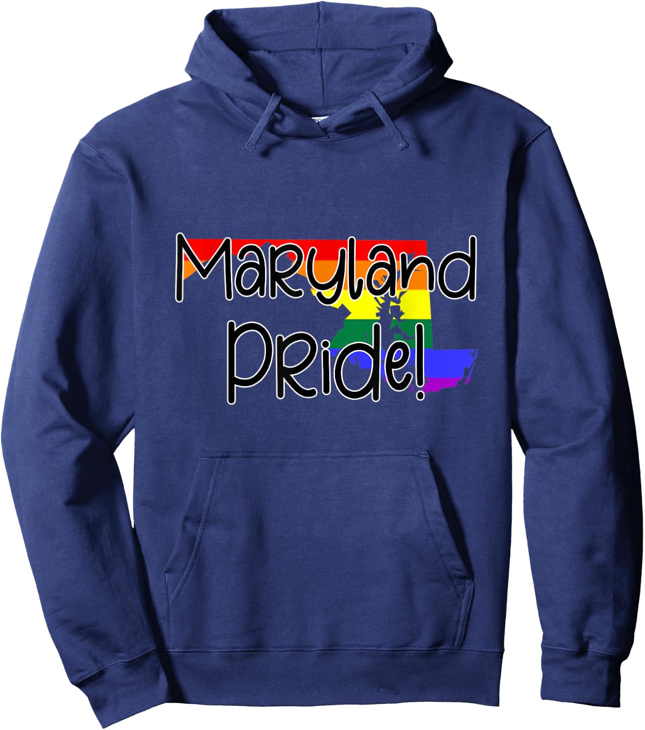 Maryland Gay Pride Hoodie - Hoodie | Navy