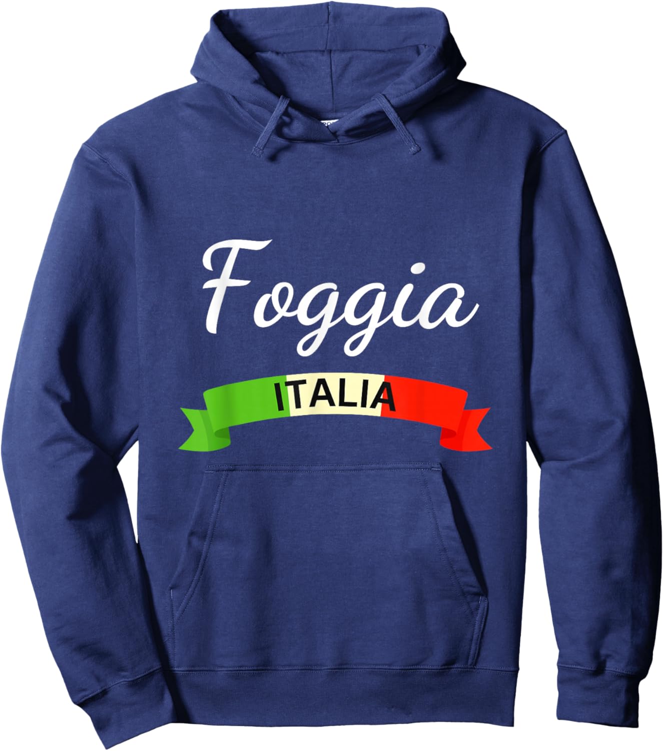 Foggia Italy Flag Italia Souvenir Matching Italian Hoodie - Hoodie | Navy