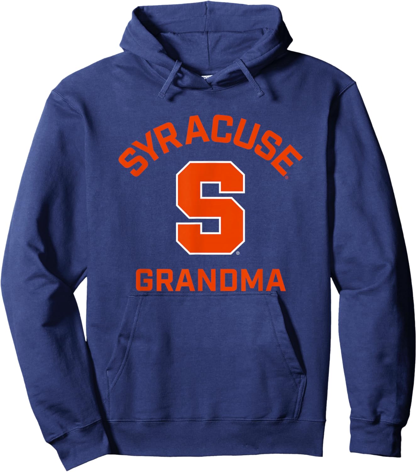 Syracuse University Orange Arched Grandma Hoodie - Hoodie | Navy