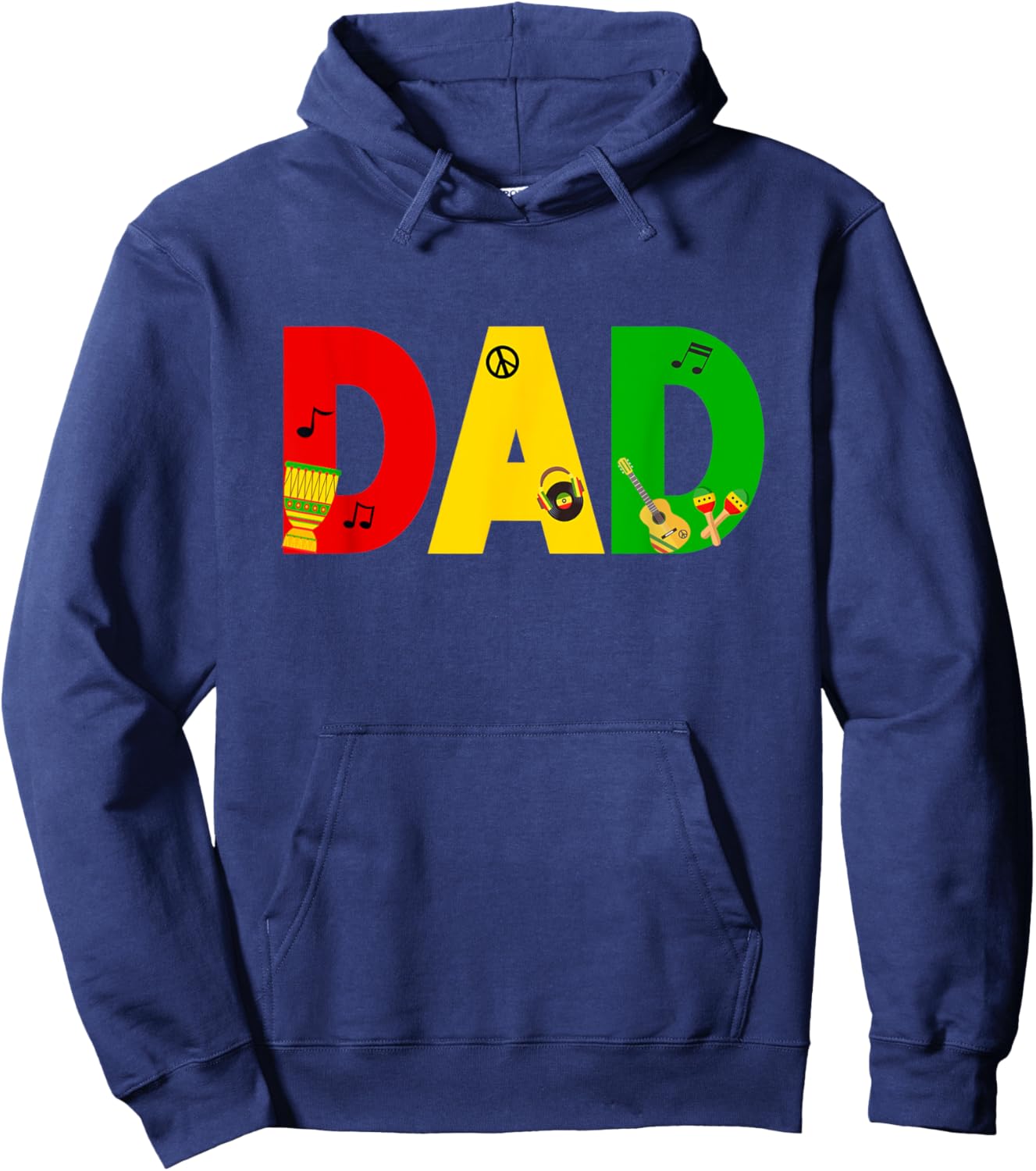 1st Birthday Jamaica King Party Theme Outfit One Year Old Hoodie - Hoodie | Navy
