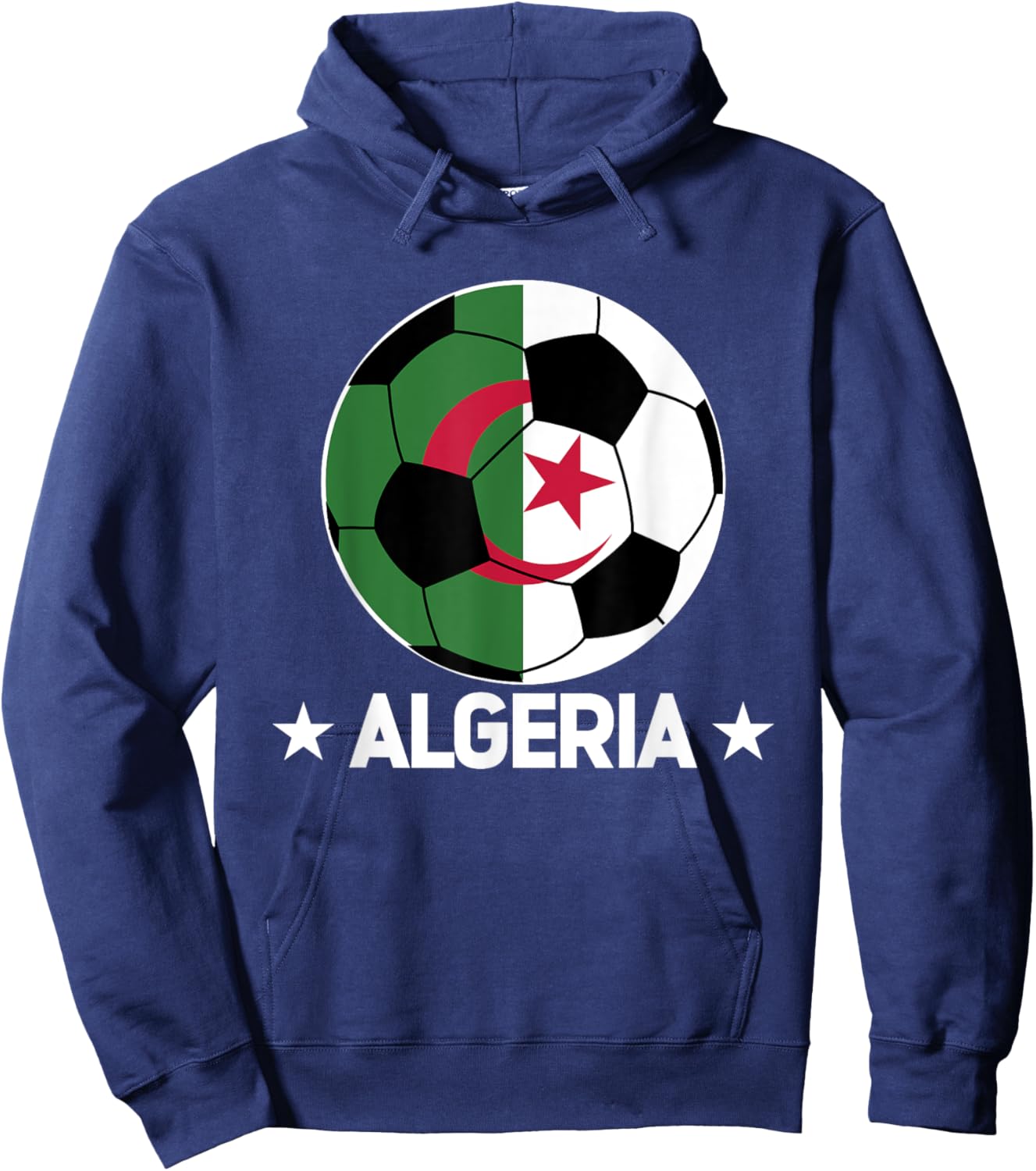 Algeria Soccer Team Algeria Flag Jersey Football Fans Hoodie - Hoodie | Navy