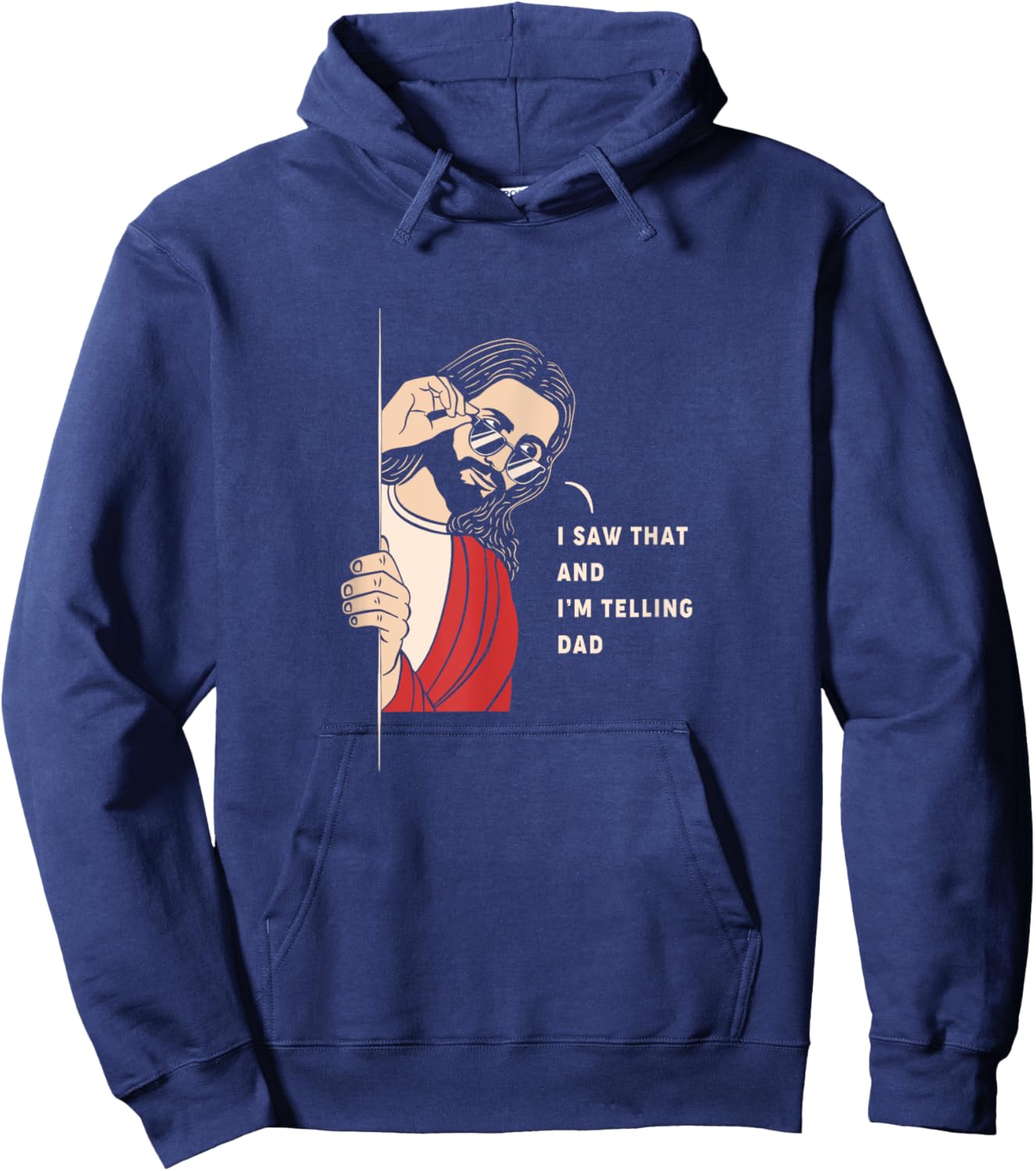 Im Telling Dad Jesus Hoodie - Hoodie | Navy