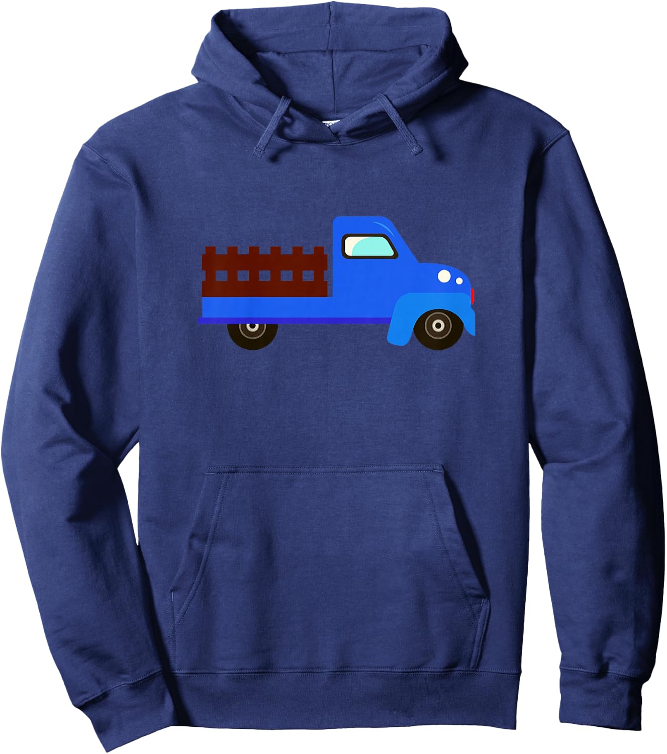 Little Blue Truck Toddler, Fun Truck Birthday Hoodie - Hoodie | Navy
