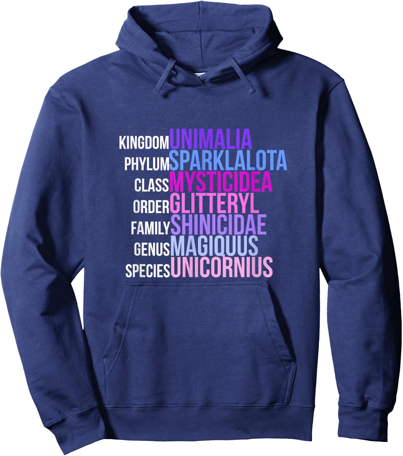 Unicorn Science - Magical Mystic Unicorn Biology Hoodie - Hoodie | Navy