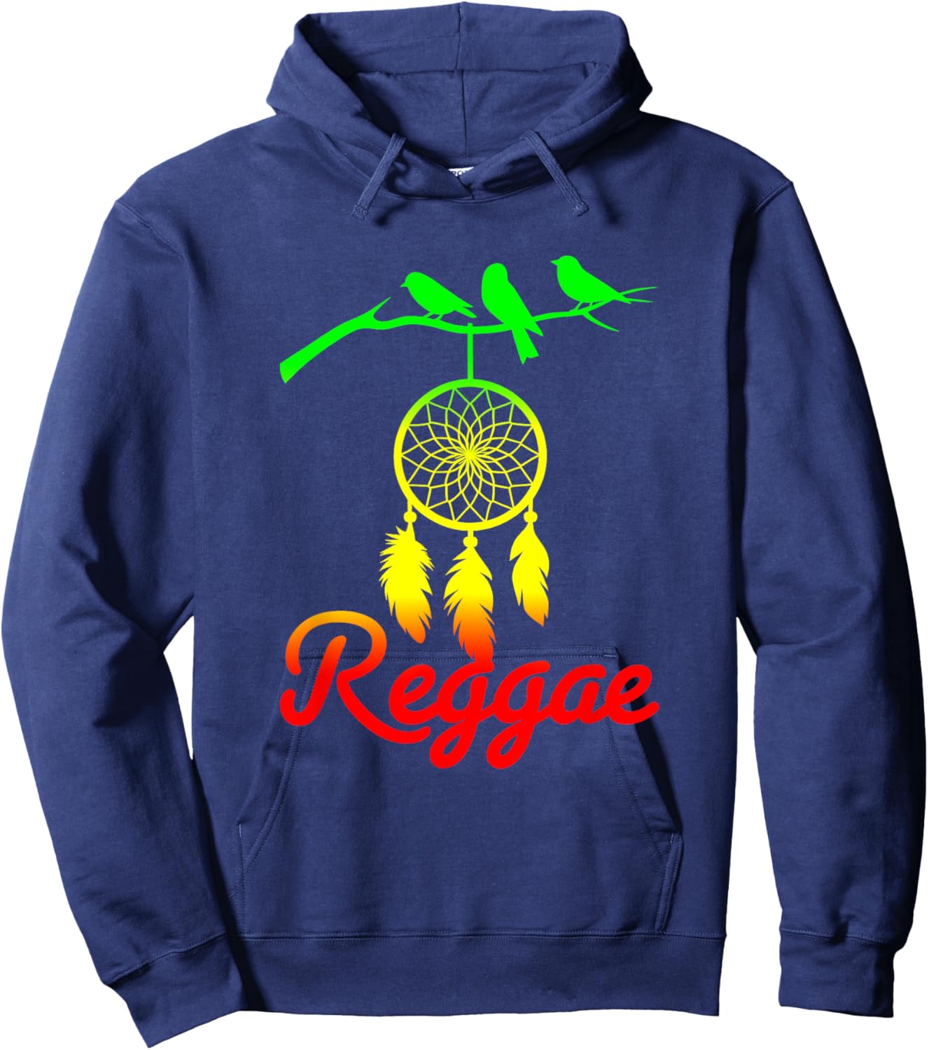 Rasta Reggae Jamaica Rastafari Roots Jamaique Dreamcatcher Hoodie - Hoodie | Navy