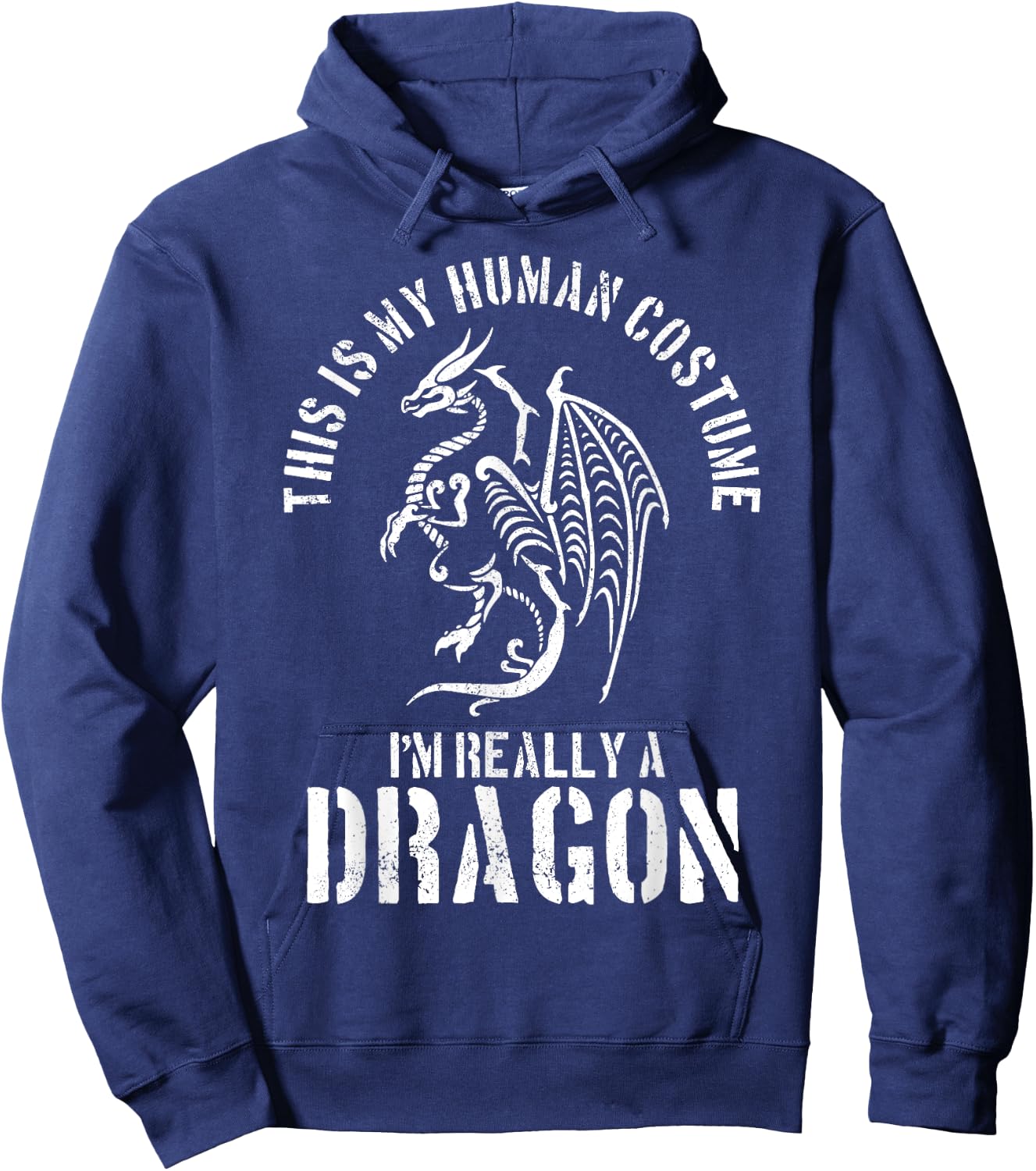 Dragon Shirt - People Costume Fantasy Funny Halloween Hoodie - Hoodie | Navy
