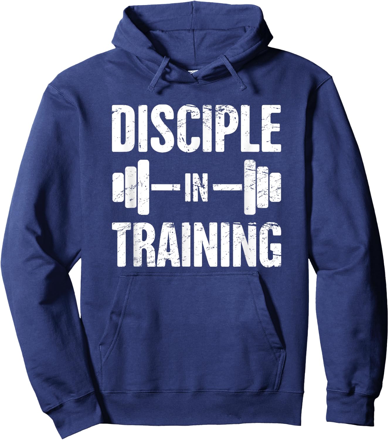 Disciple - Funny Christian Athlete / Christian Workout Hoodie - Hoodie | Navy