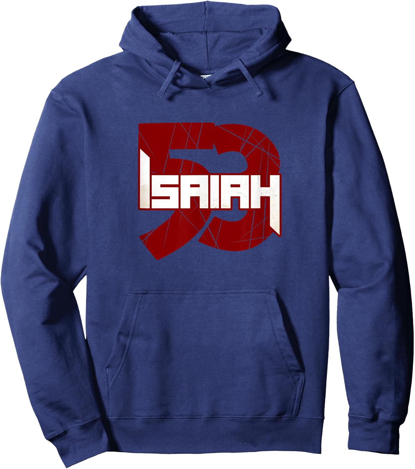 Christian Isaiah Commentary Bible Verse Jesus Isaiah 53 Men Hoodie - Hoodie | Navy
