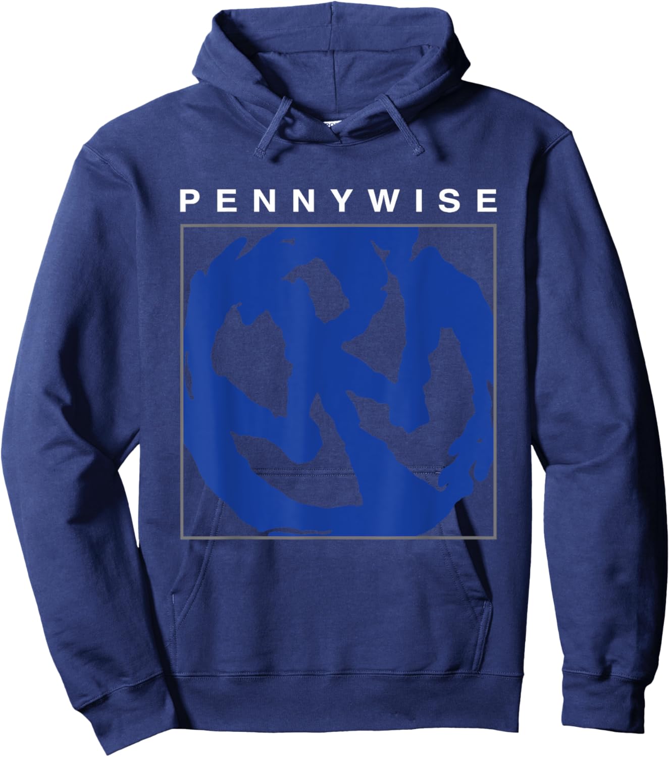 Pennywise - PW Logo - Official Product, Black, S Hoodie - Hoodie | Navy