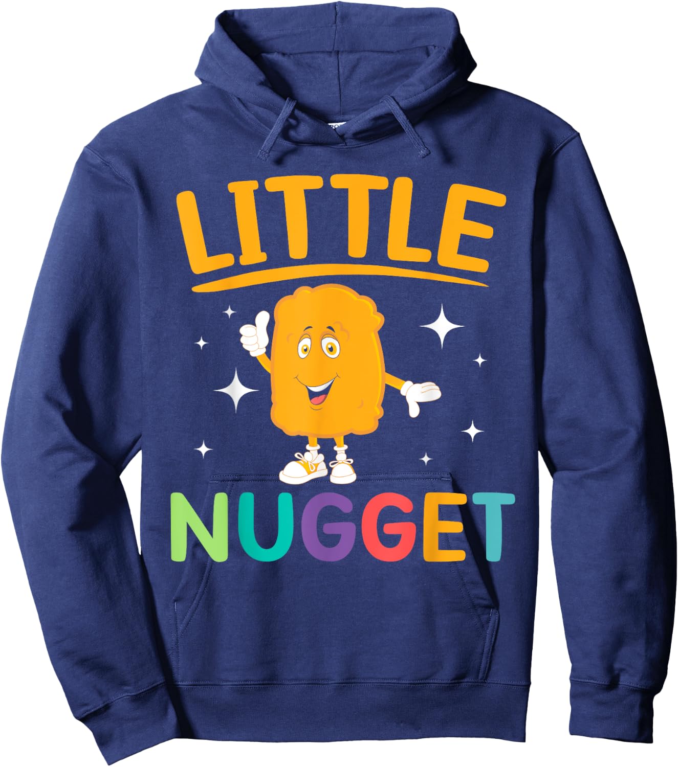 Little Nugget Chicken Nuggets Lovers Foodie Nuggy Hoodie - Hoodie | Navy
