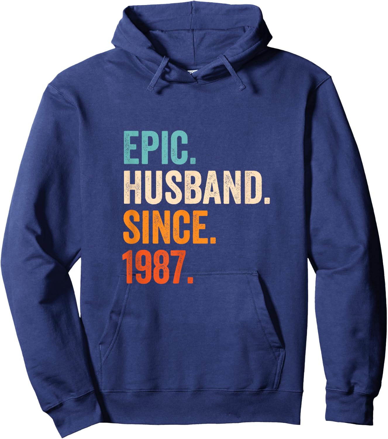 Epic Husband Since 1987 | 38th wedding anniversary 38 years Hoodie - Hoodie | Navy