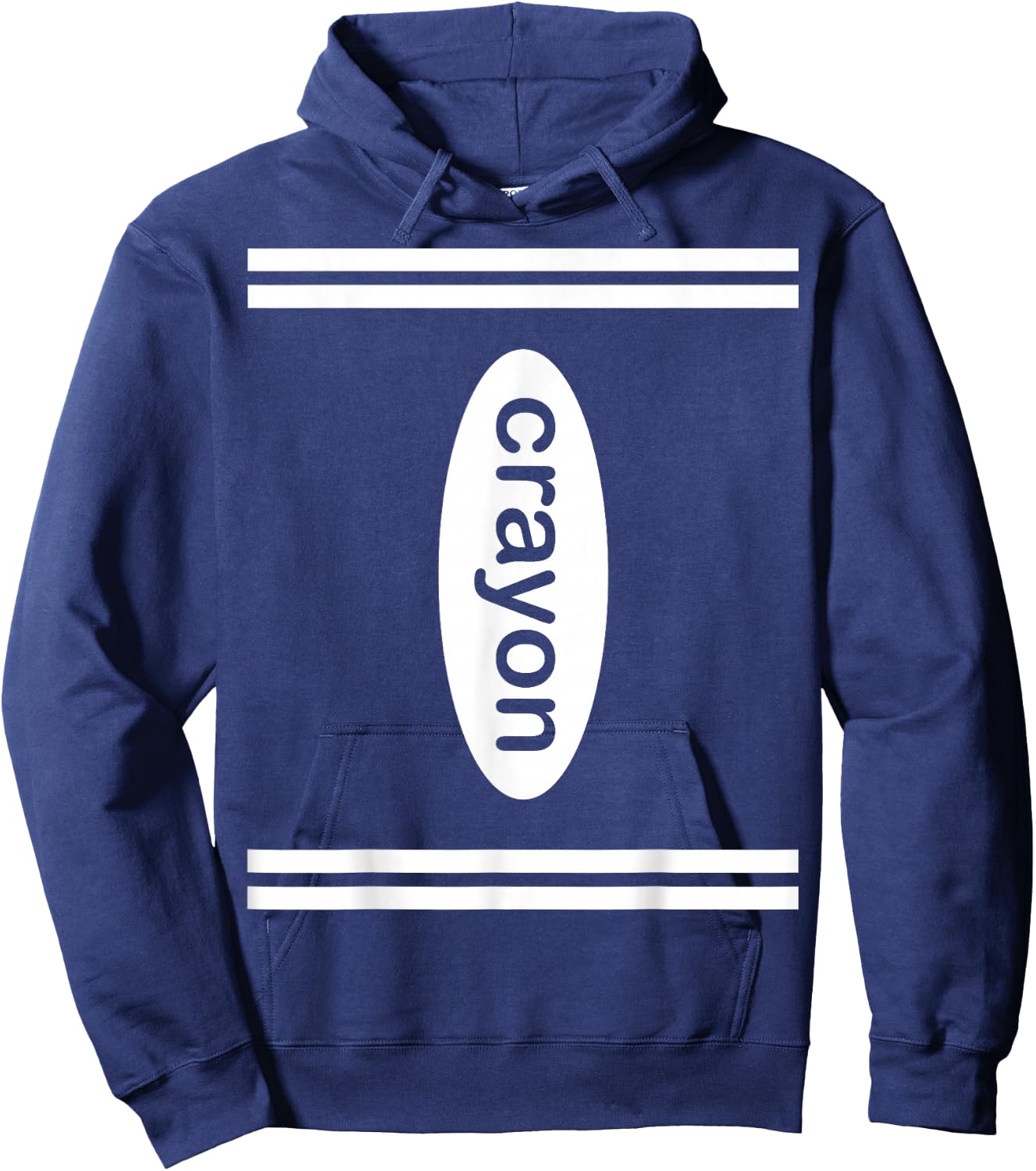 Crayon Halloween Costume, Dark Color Crayon Box Lover Hoodie - Hoodie | Navy