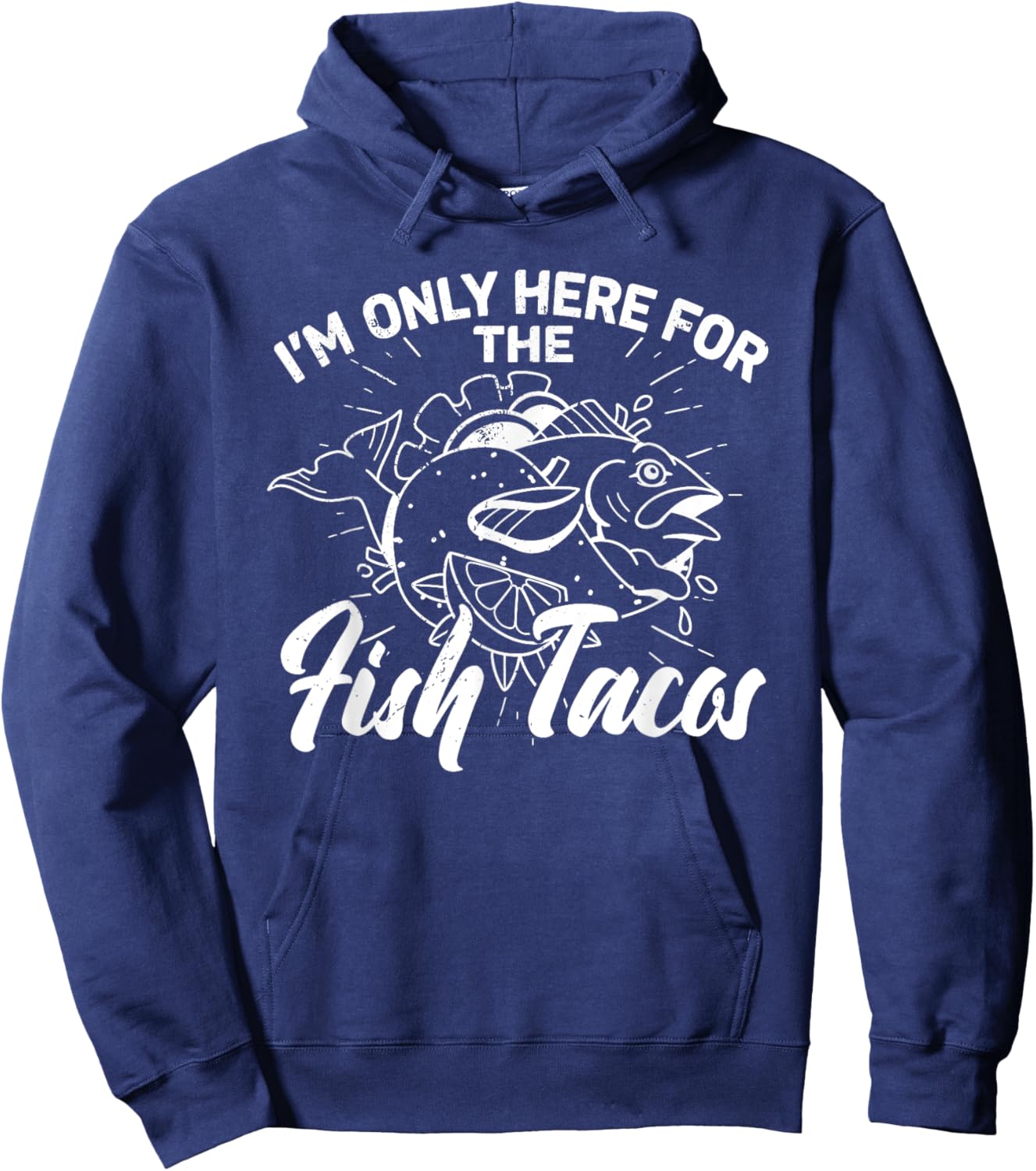 Fish taco Mexican tortilla recipe Baja California Mexico Hoodie - Hoodie | Navy
