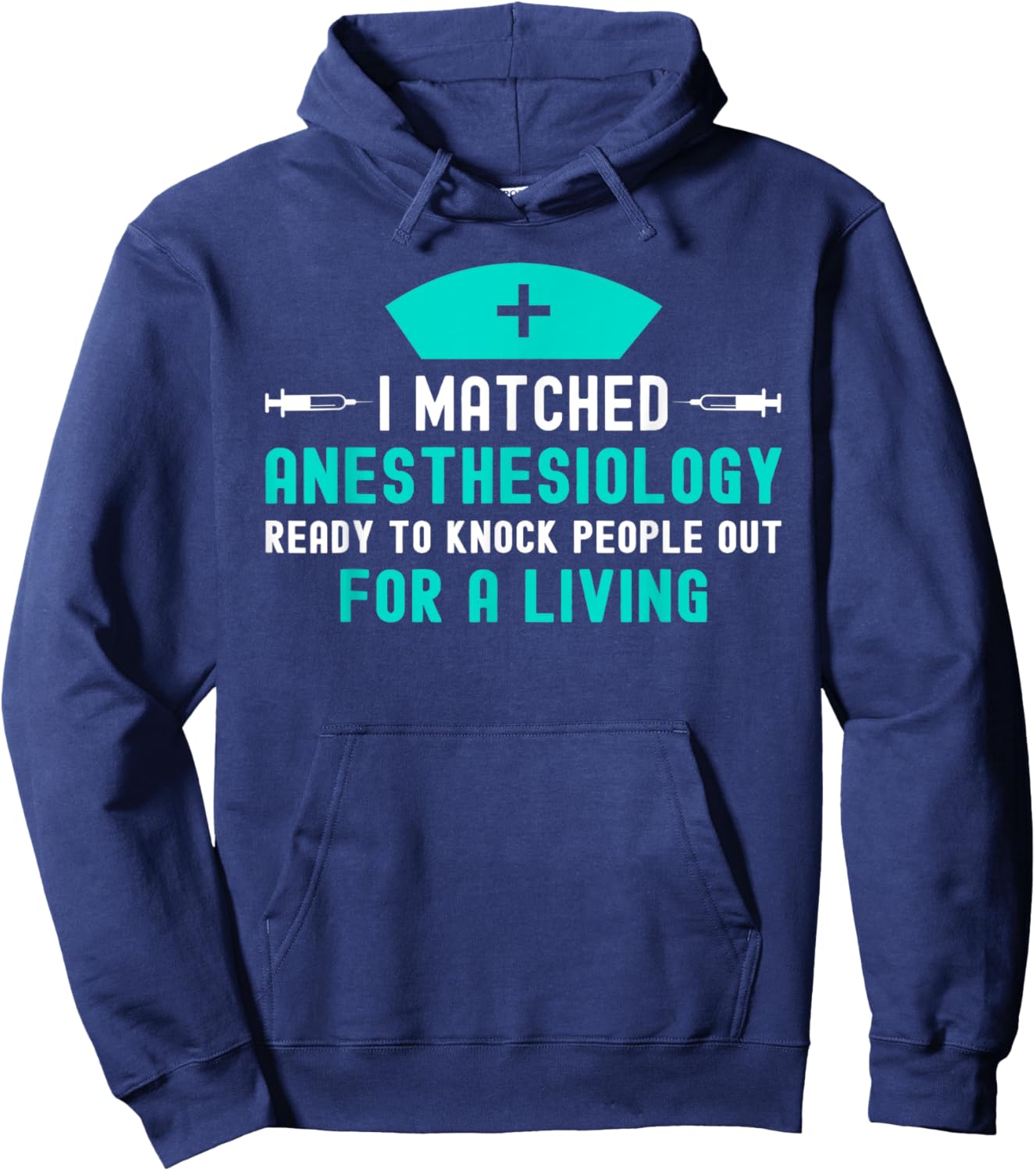 Future Anesthesiology Physician Residency Match Day 2025 Hoodie - Hoodie | Navy