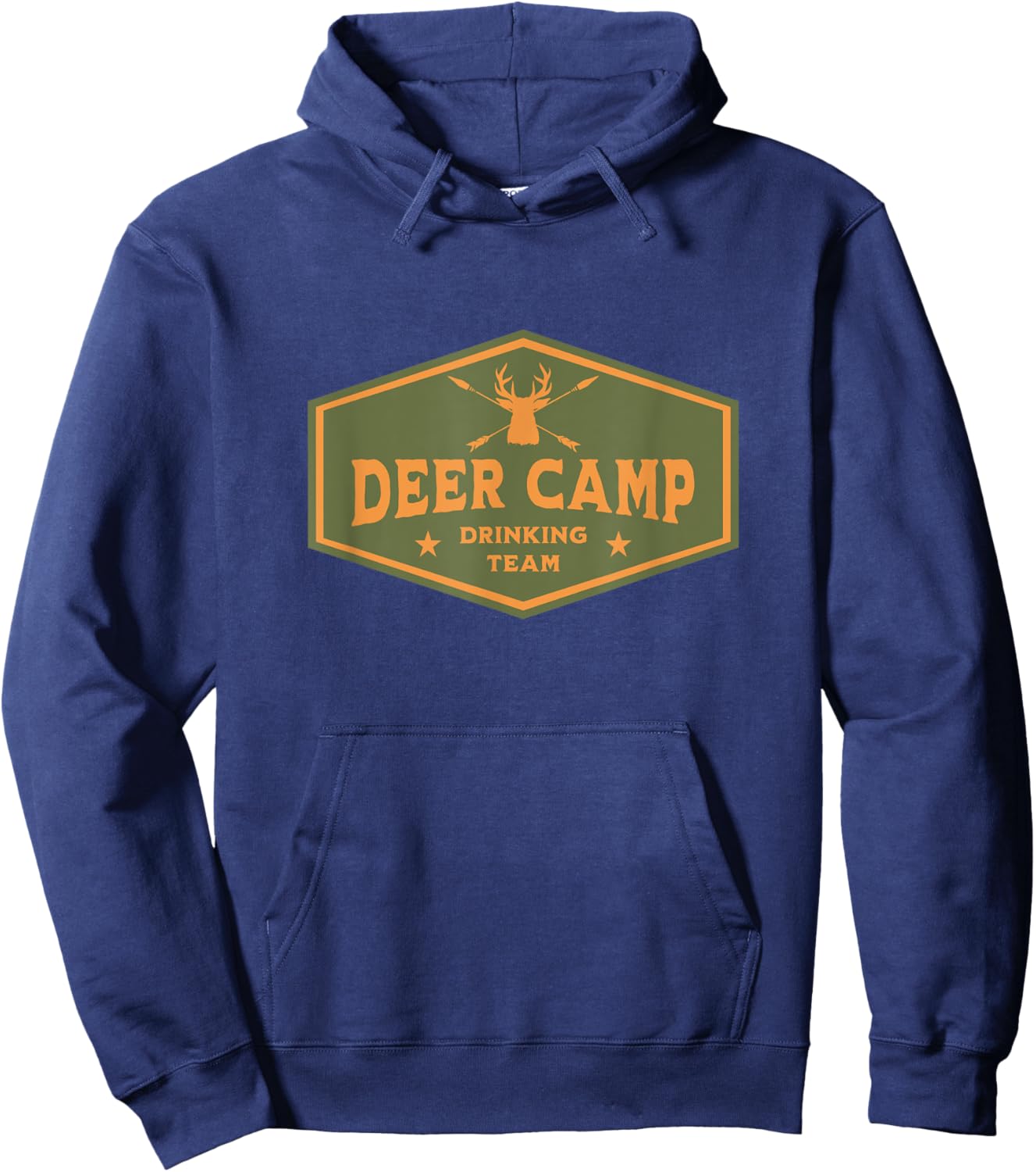 Deer Camp Drinking Team - Funny Hunting Hoodie - Hoodie | Navy