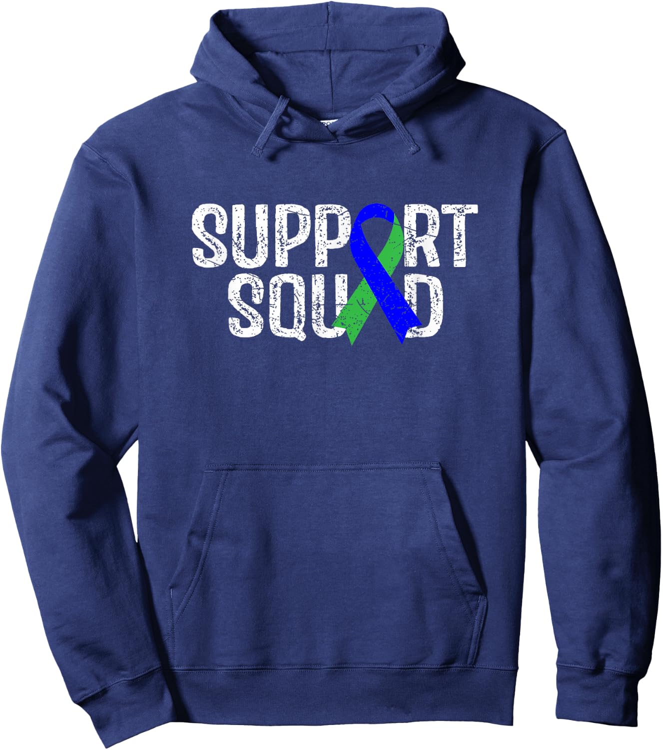Support Squad ADL Adrenoleukodystrophy Awareness Hoodie - Hoodie | Navy