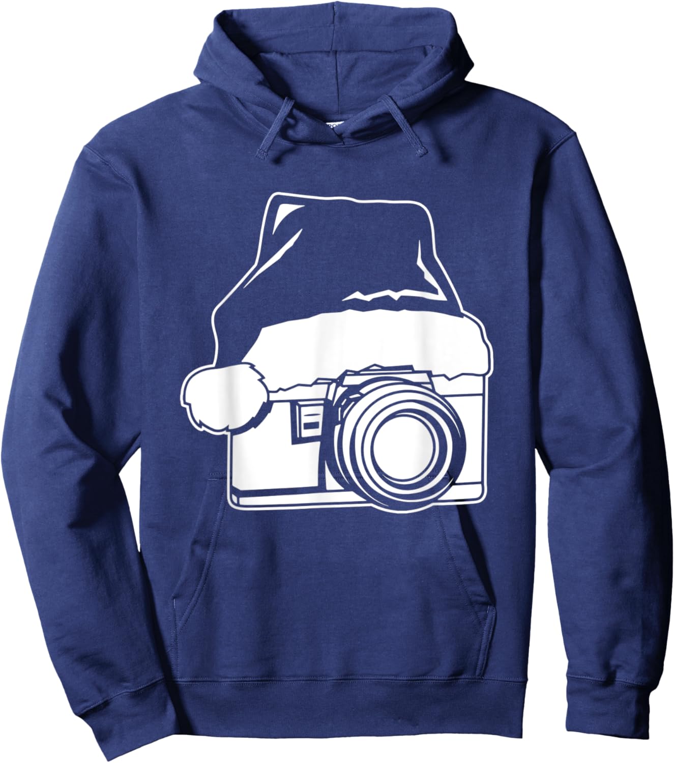 Xmas Santa Hat Camera Christmas Photographer Photography Hoodie - Hoodie | Navy