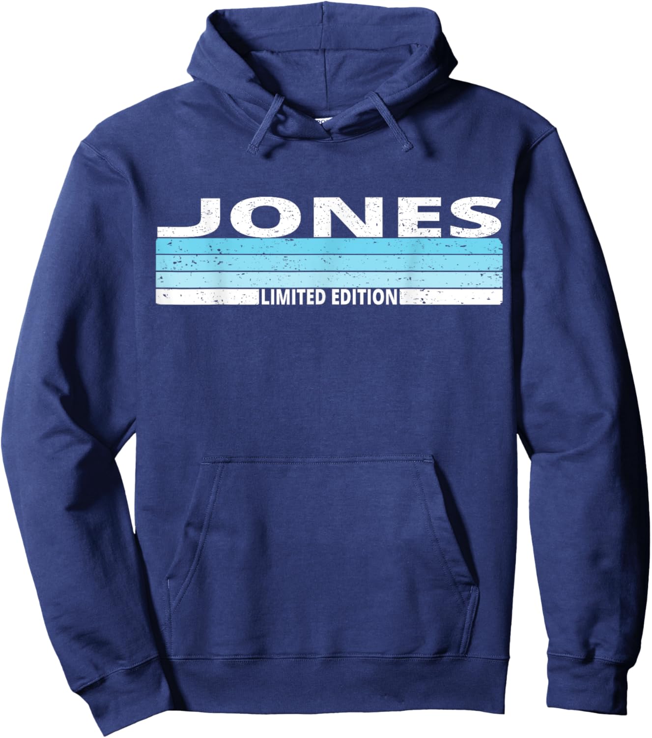 Jones Surname Birthday Family Reunion 80s 90s Blue Sunset Hoodie - Hoodie | Navy