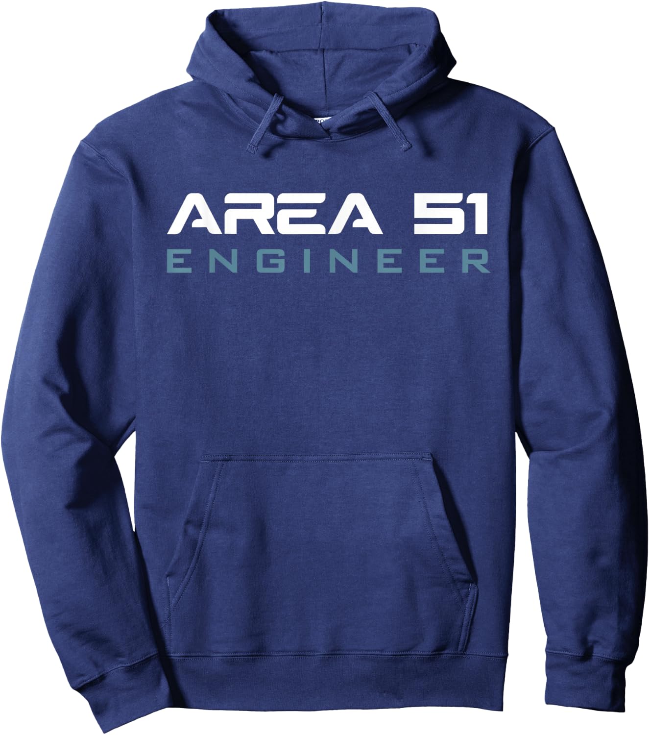 Funny Area 51 Conspiracy Theory Engineer Secret Job Title Hoodie - Hoodie | Navy