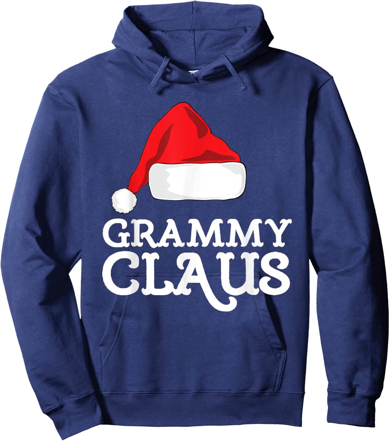 Grammy Claus Christmas Santa's Hat Pajama Family Xmas Hoodie - Hoodie | Navy